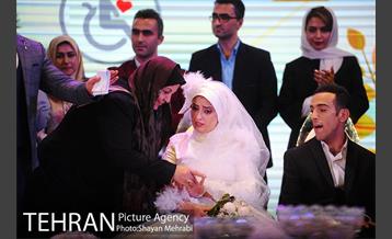 مراسم ازدواج زوج های معلول با حضور شهردار تهران 16