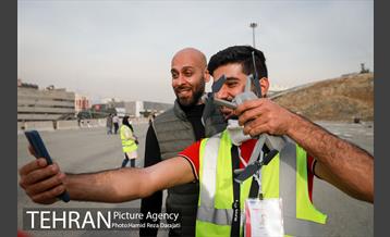 پروازدسته جمعی  پهپادها در برج میلاد تهران 29