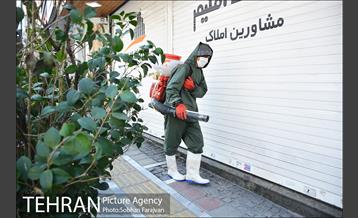 ضدعفونی معابر سطح شهر  3