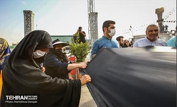 اهتزاز اَبَر پرچم متبرک ابا عبدالله حسین(ع) 9