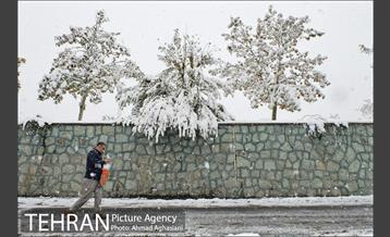 بارش اولین برف پاییزی در تهران 25