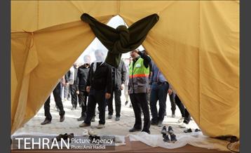 بازدید رییس ستاد اربعین شهرداری تهران از مرکز اسکان خادمین حسین 6