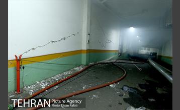 بازدید شهردار تهران از محل آتش‌سوزی ساختمان برق حرارتی وزارت نیرو  17