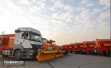 رزمایش زمستانه مشترک شهرداری تهران و پلیس راهور 58