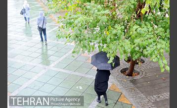 بارش باران پاییزی در تهران 26