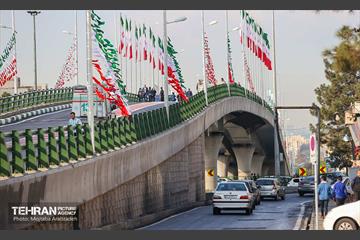 آیین افتتاح تقاطع غیرهمسطح پل شهید محسن سیفی 2