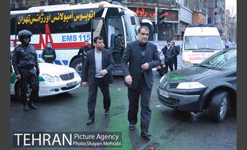 حضور مسوولان در حادثه پلاسکو 7