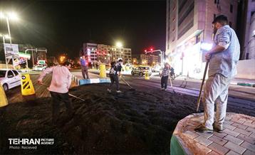 عملیات آسفالت ریزی در منطقه 5 32