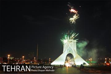 نور افشانی آسمان تهران به مناسب عید سعید فطر 12