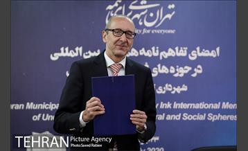 امضای تفاهم نامه همکاری بین المللی بین شهرداری تهران و سفارت اتریش 14