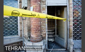 بازدید شهردار تهران از خسارت آتش سوزی اخیر میدان حسن آباد 6