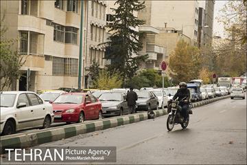 ترافیک تهران در یک روز بارانی 27