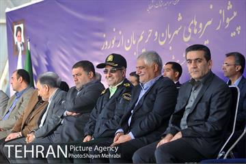 پیشواز نیروهای شهربان و حریم بان از نوروز با حضور شهردار تهران 42