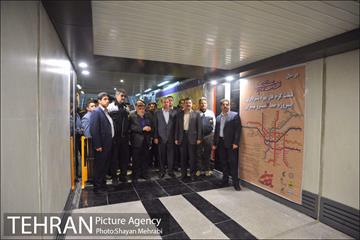 تست گرم خط هفت مترو با حضور شهردار تهران 14