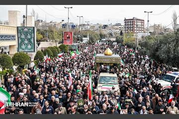 تشییع پیکر سردار شهید علی‌محمد نائینی