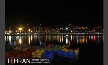 نمای غروب و شب دریاچه خلیج فارس 9