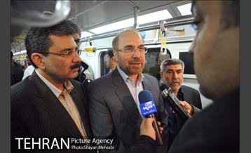 تست گرم خط هفت مترو با حضور شهردار تهران 21