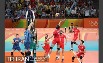 دیدار والیبال ایران و آرژانتین در المپیک ریو 2