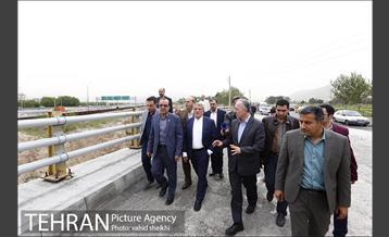 بازدید اعضای کمیسیون فنی و عمرانی شورای اسلامی شهر و معاون فنی و عمرانی شهرداری تهران از بزرگراه دولت آباد(پروژه شهید نجفی رستگار) 9