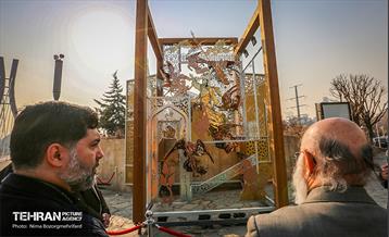 مراسم رونمایی از سازه حجمی عروج 8