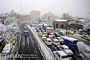 بارش برف در تجریش 10
