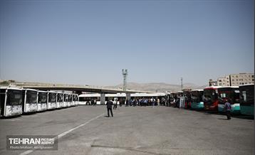 بازدید اصحاب رسانه از منطقه ۵ شرکت واحد اتوبوسرانی 9