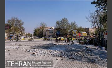 پروژه سنگ فرش میدان بهارستان  26