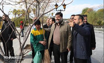 بازدید عضو شورای شهر تهران از اراضی عباس آباد  10