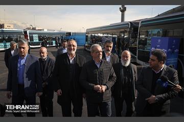 مراسم رونمایی از نخستین بسته حمل و نقل عمومی برقی تهران 54