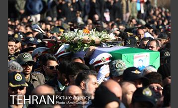 مراسم تشییع شهدای حادثه سقوط هواپیما  23