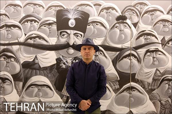 نمایشگاه نقاشی بزرگمهر حسین پور 1