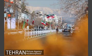 آذین بندی معابر منطقه 8 به مناسبت دهه فجر 12