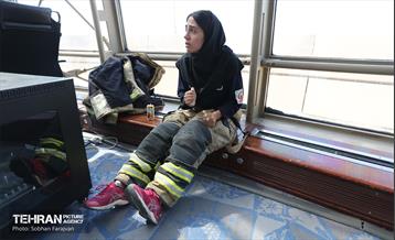 مسابقه پله‌نوردی آتش‌نشانان در برج میلاد 19