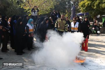 اولین تمرین آمادگی در برابر حوادث و بحران‌ها ویژه بانوان شهرداری تهران