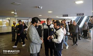 بازدید سخنگوی شهرداری تهران از مترو تهران 5