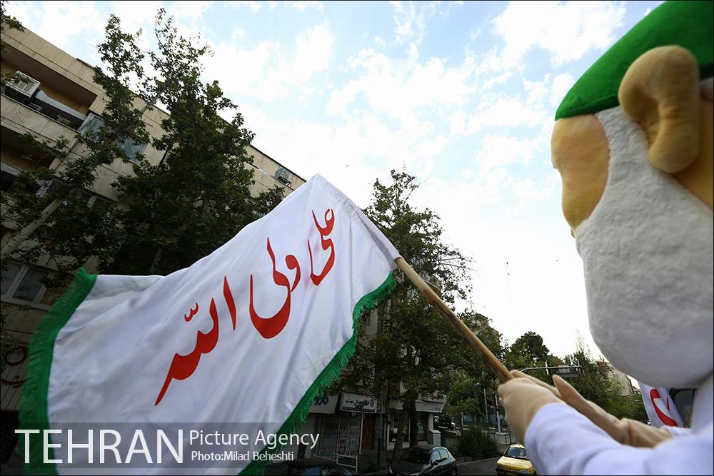 کاروان غدیر خوانى در خیابان هاى تهران 10