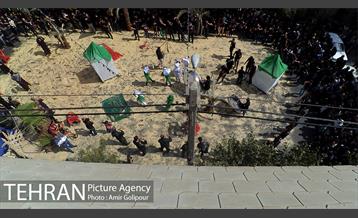 مراسم آتش زدن خیمه ها در ظهر عاشورا‎ 37