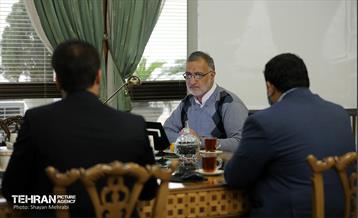 دیدار شهردار تهران با شهردار و نماینده آبادان 1