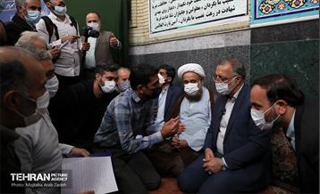 حضور شهردار تهران در مسجد علی ابن الحسین(ع) منطقه 14