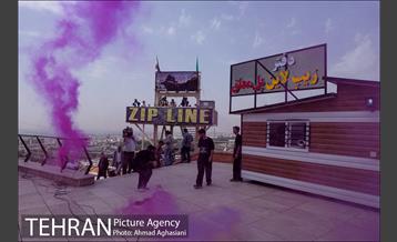 افتتاح زیپ لاین و پل معلق برج میلاد 6