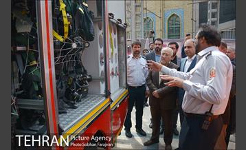 بازدید اعضای شورای اسلامی شهر از نمایشگاه آتش نشانی 5