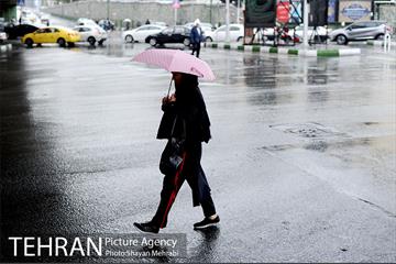 بارش باران پاییزی در تهران 3