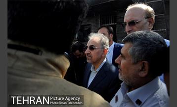 آتش سوزی انبار کالا در خیابان فداییان اسلام 19