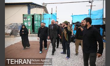 بازدید محمد علی افشانی شهردار تهران از موکب امام رضا(ع) واقع در عمود ٧٠٧ 1