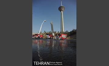 بازدید دکتر نجفی از مانور نیروهای آتش نشانی 3