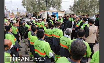 بازدید رییس ستاد اربعین شهرداری تهران از مرکز اسکان خادمین حسین 18