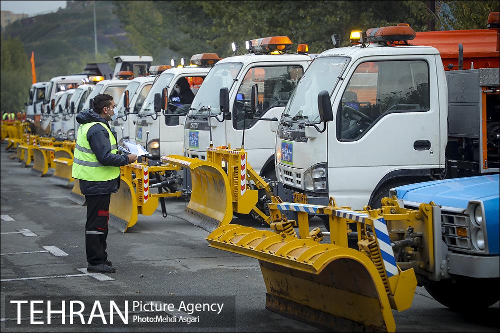 مانور عملیات برف روبی شهرداری منطقه 2