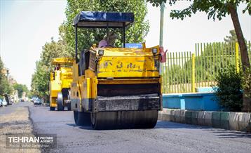 عملیات تراش و روکش مکانیزه آسفالت در سطح منطقه ۱۷