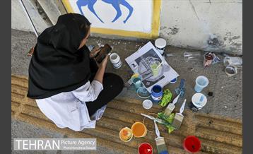 جشنواره نقاشی دیواری منطقه ۹