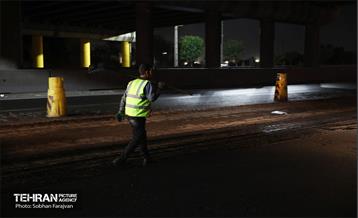 عملیات آسفالت‌ریزی در پایتخت 14